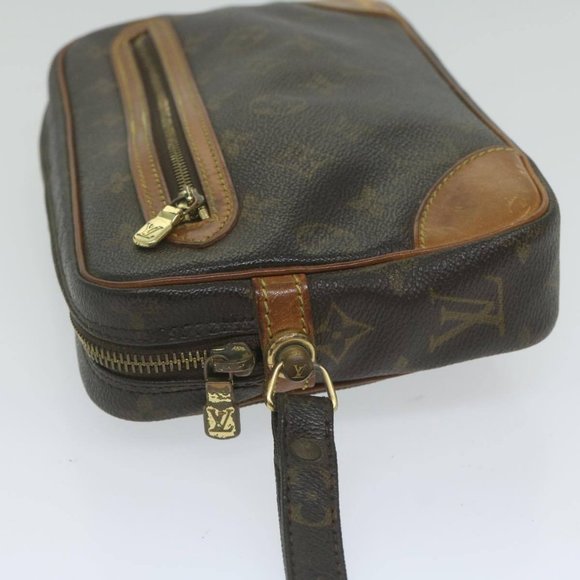 LOUIS VUITTON Monogram Marly Dragonne GM Clutch Bag LV Auth - Picture 4 of 16